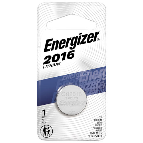 Energizer Coin Cell Battery 3V Size CR2016 Lithium (1 per pack)
