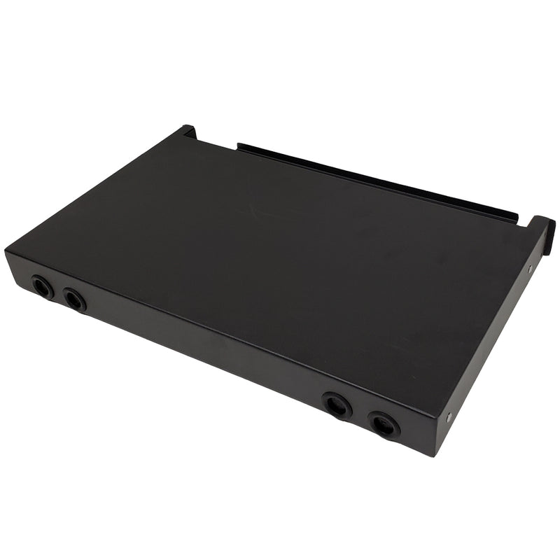 1U LGX Style Sliding Panel (holds 3 cassettes/panels) - Black