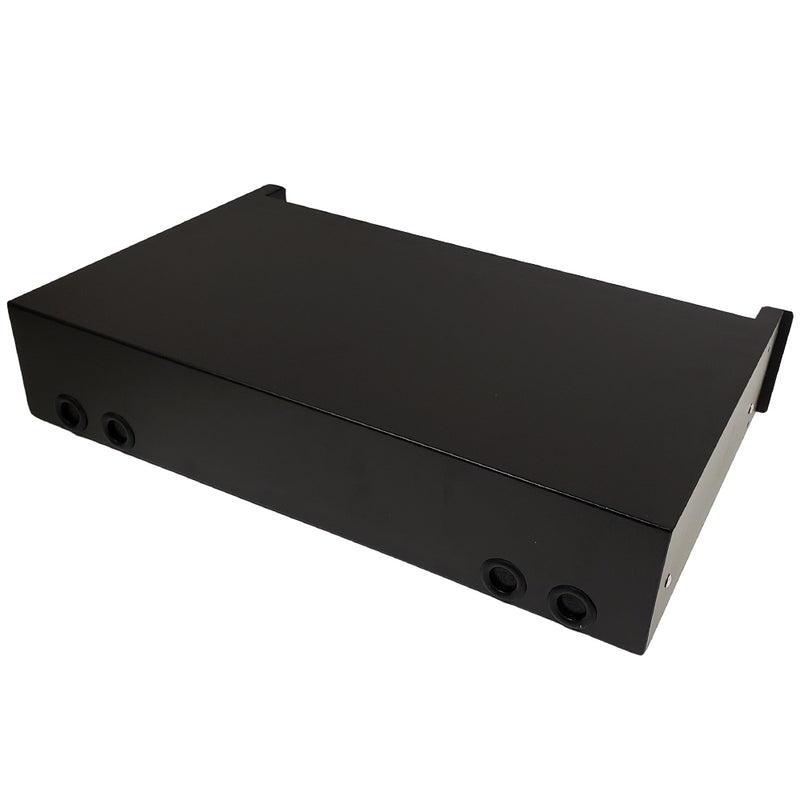 2U LGX Style Sliding Panel (holds 6 cassettes/panels) - Black