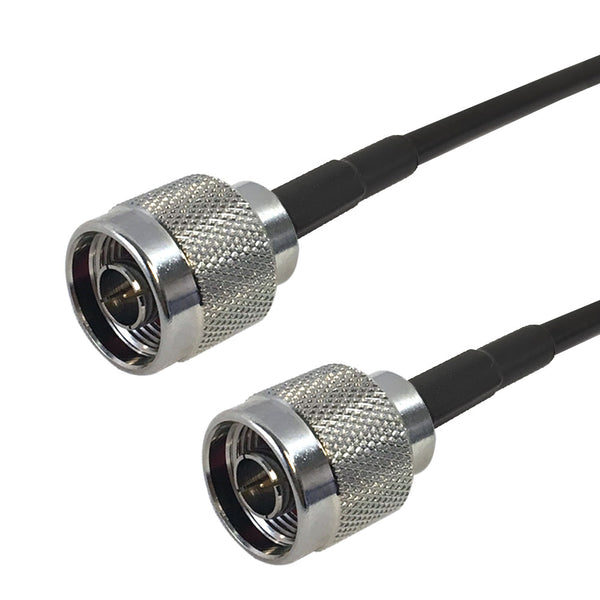 Premium Phantom Cables Times Microwave LMR-195 N-Type Male to N-Type Male Cable