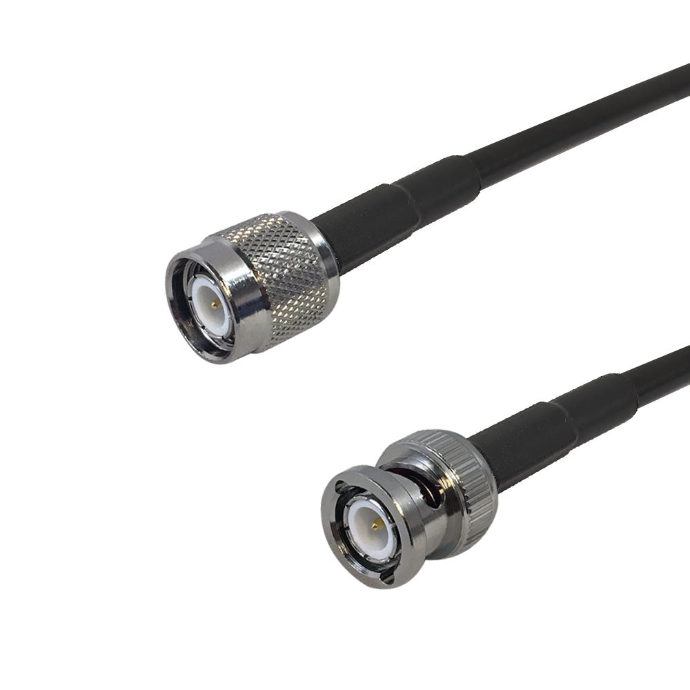 Premium Phantom Cables Times Microwave LMR-195 TNC Male to BNC Male Cable