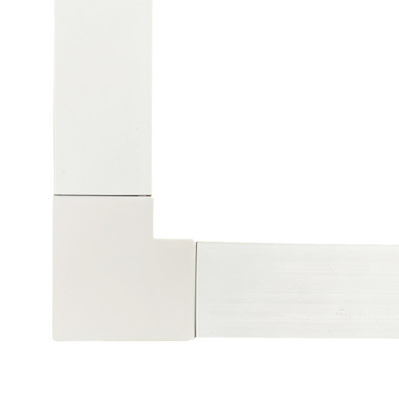 Right Angle for 50mm x 50mm Raceway - White