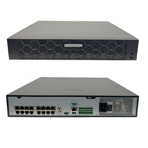 32-Channel IP NVR - 16MP - 4K 320Mbps - 16x PoE - 4x SATA
