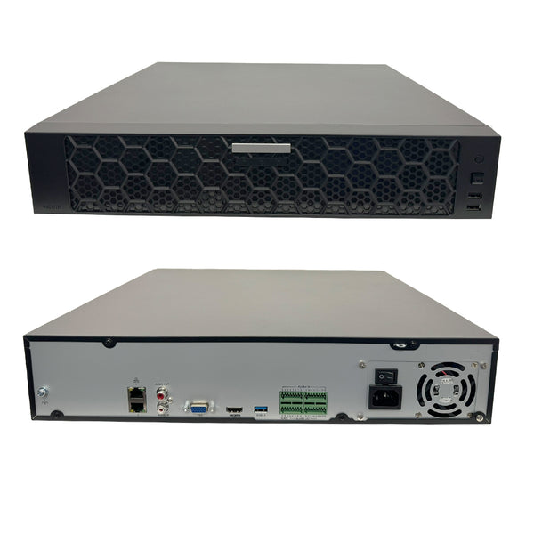 64-Channel IP NVR - 16MP - 4K 320Mbps - 8x SATA