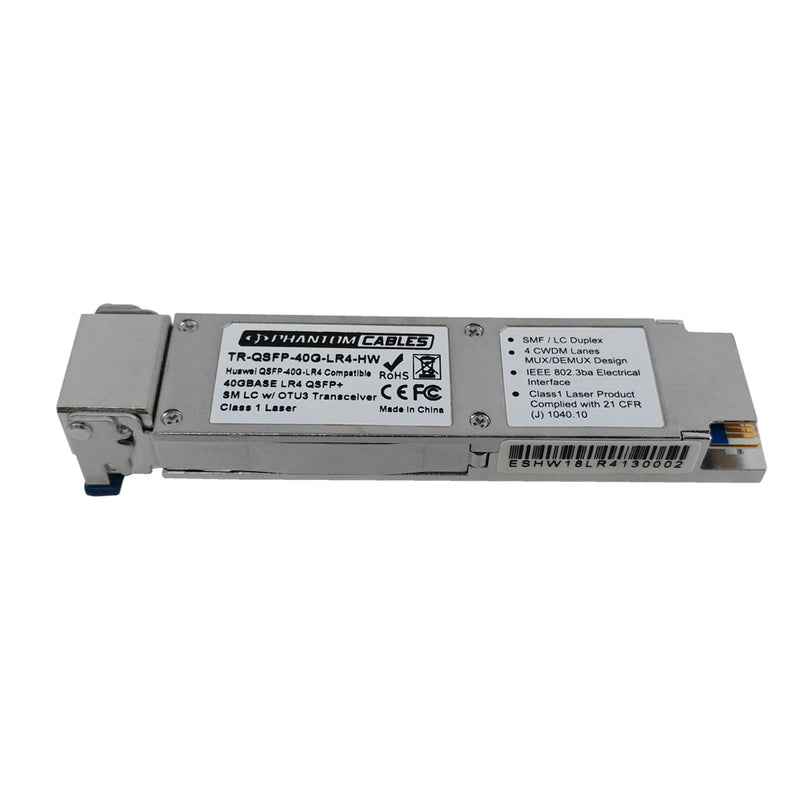 Huawei® QSFP-40G-LR4 Compatible 40GBASE-LR4 QSFP+ SM LC Transceiver