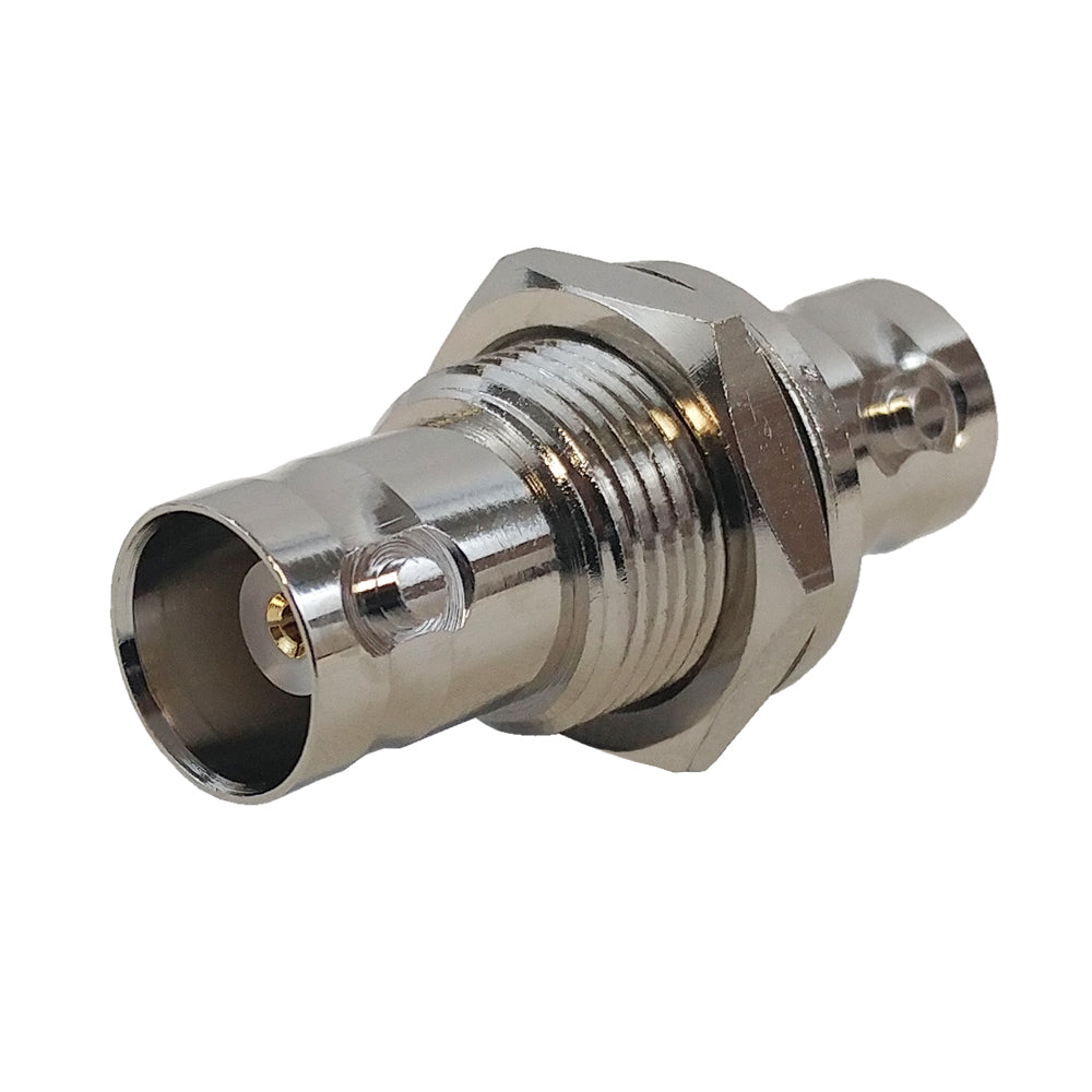 BNC Female to BNC Female Adapter - 50 ohm Bulkhead