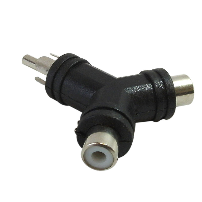 Male to 2 x RCA Female Adapter