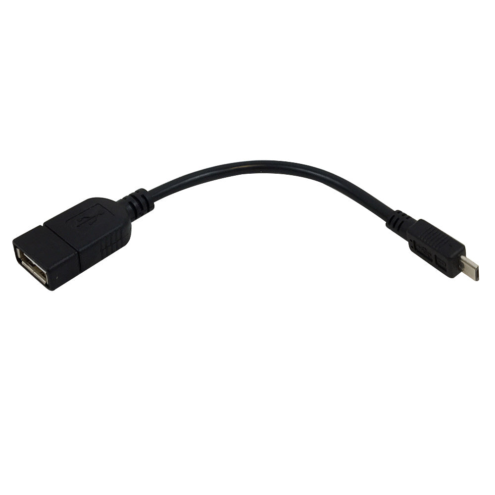 Mini-B Male To USB Female OTG Cable – For MP3, GPS, Tablet, U-Disk – With Power Support