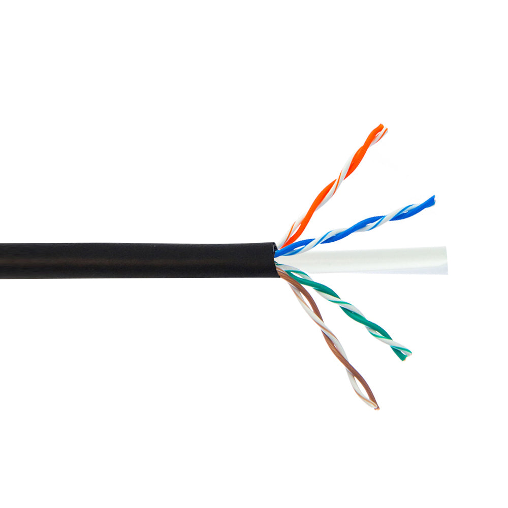 CAT6-BK, CAT6 ENHANCED 550 MHz 23 AWG SOLID BC, 4PR, UTP, CLASS E, UL CMR,  Eca, PVC JKT- BLACK