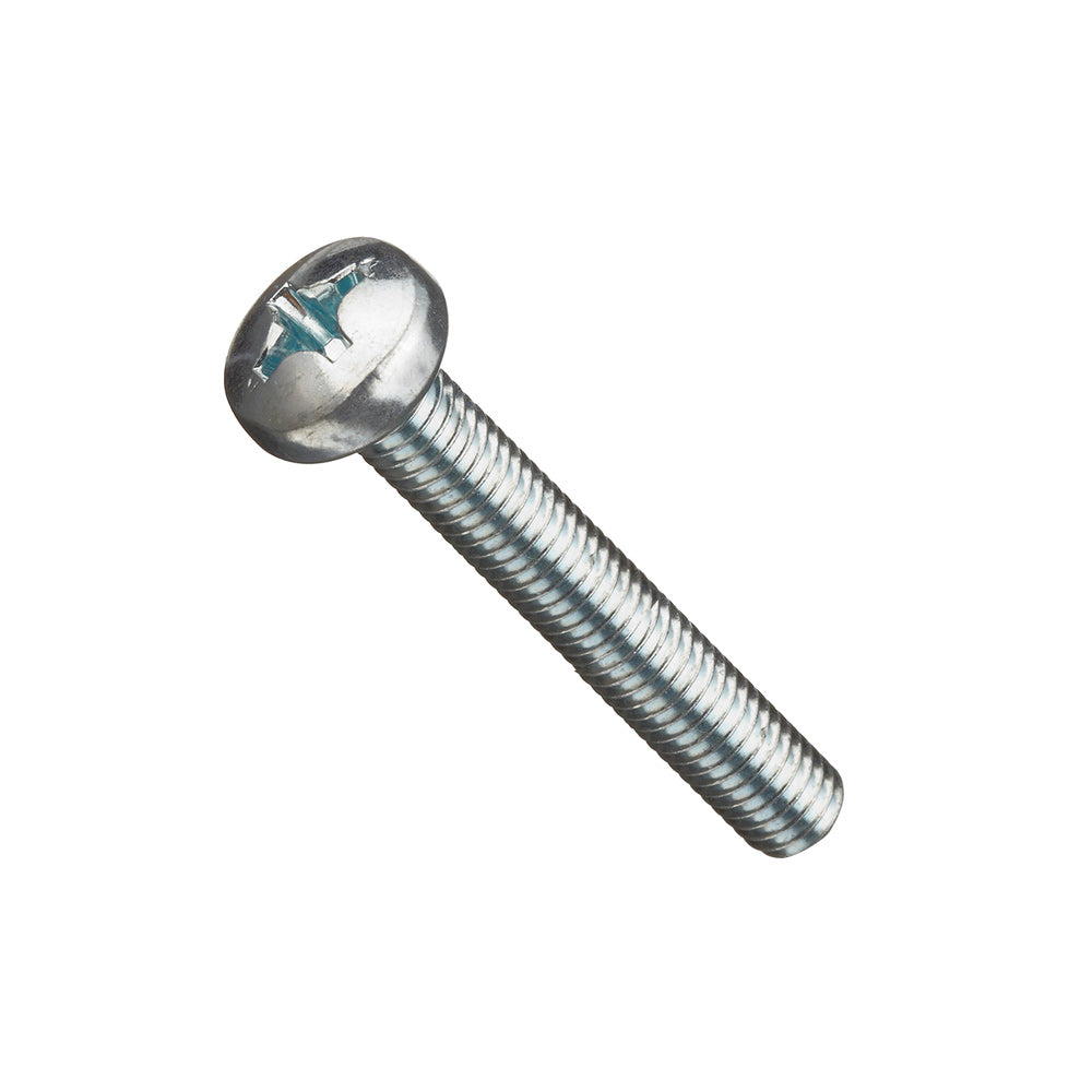 Screw, 1/4-20, Pan-Head, Quadrex Zinc - Pack of 25