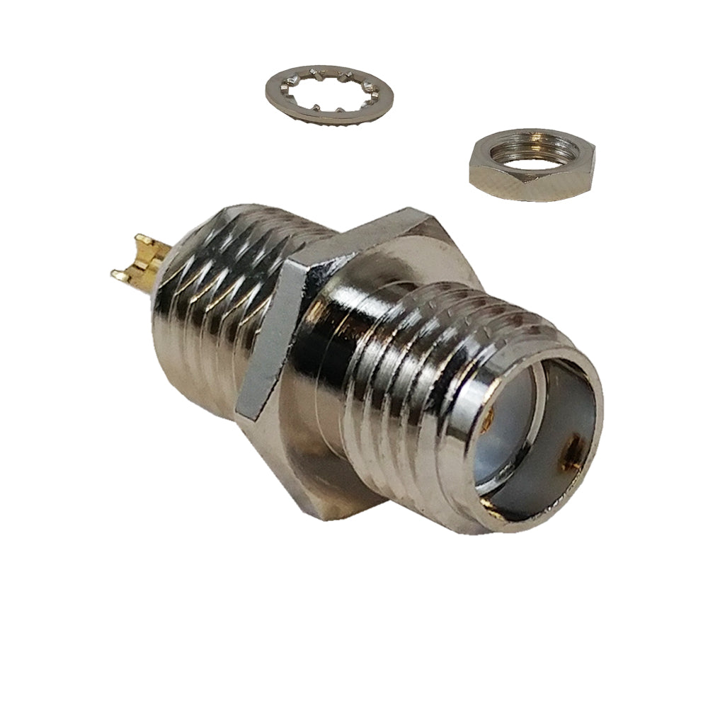 Sma Bulkhead Connector SF2950-6062 Amenol RF, Jack Flange Mount SMA ...