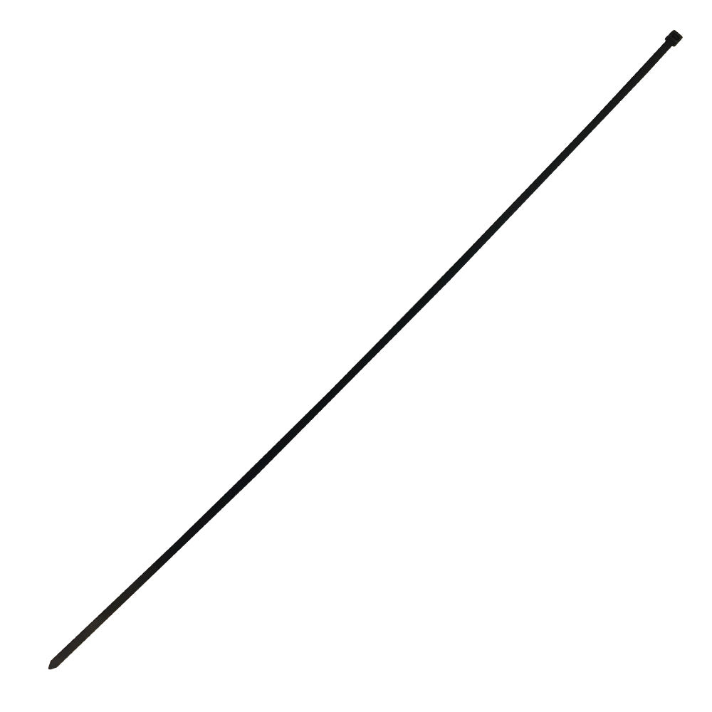 36 Inch Cable Tie (175lb) - UV & Weather Resistant Nylon 66 - Black - Pack of 100