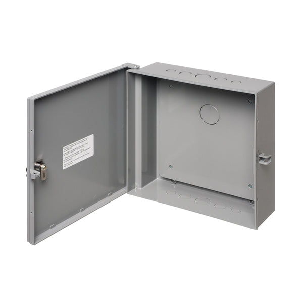 Enclosure Box 11" x 3.5", Indoor/Outdoor Non-Metallic, NEMA 3R Rated with Backplate - Grey