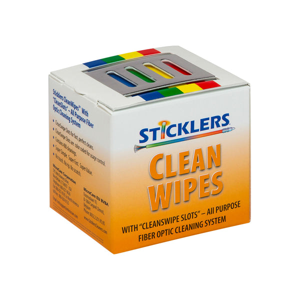 Sticklers® Cleanwipes 100 Wipes per Box - Cleans up to 400 End Faces