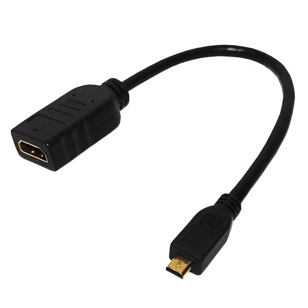 8 inch HDMI Female to Micro-HDMI Male High Speed with Ethernet Cable 