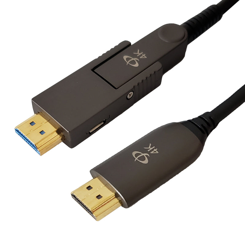 AOC 2.0 Active Optical HDMI High Speed with Detachable Head 4K@60Hz 18Gbps HDR Cable - CMP Plenum Rated