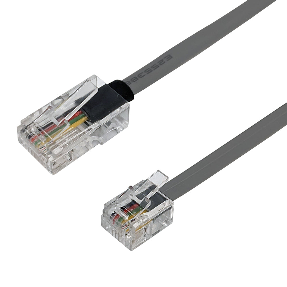Paquete De 3 Cables De Teléfono Corto RJ11 Macho A Macho, Cable De