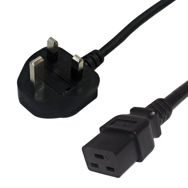 BS1363 UK to IEC C19 Power Cable