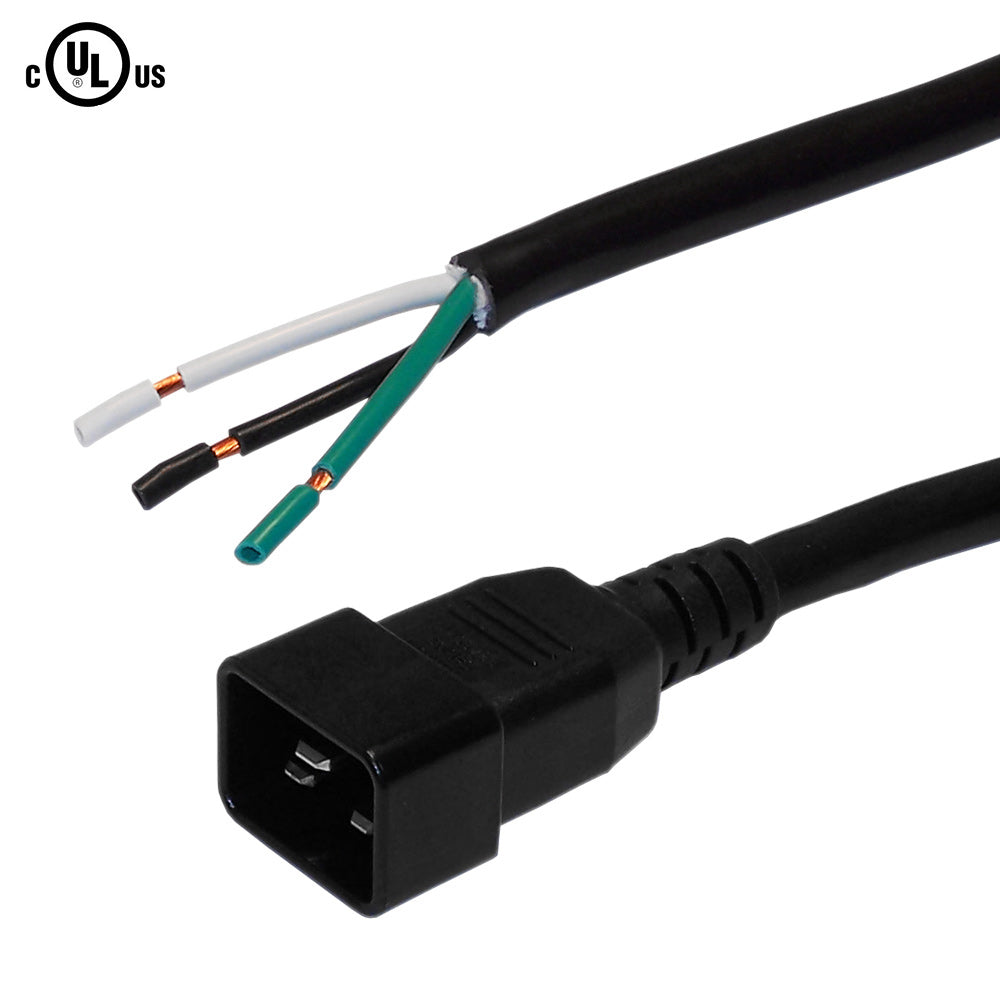 8ft C20 to ROJ Power Cable - 12AWG - SJT