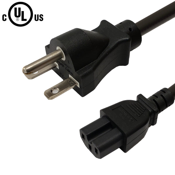 6-15P to C15 Power Cable - 14AWG (15A 250V) - SJT Jacket