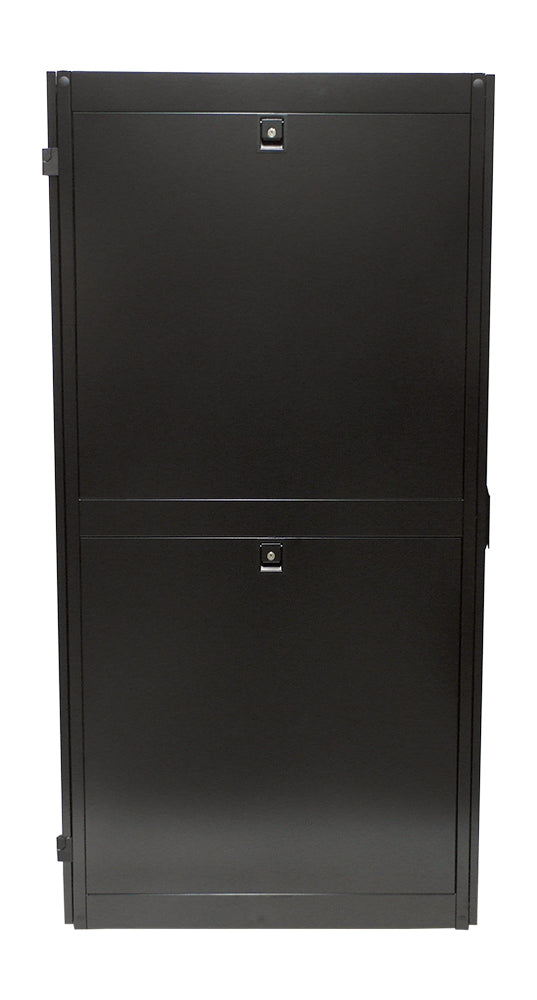 42U Server Cabinet with Fan Tray, Black (78.6 inch H x 23.6 inch W x 43.4 inch D)