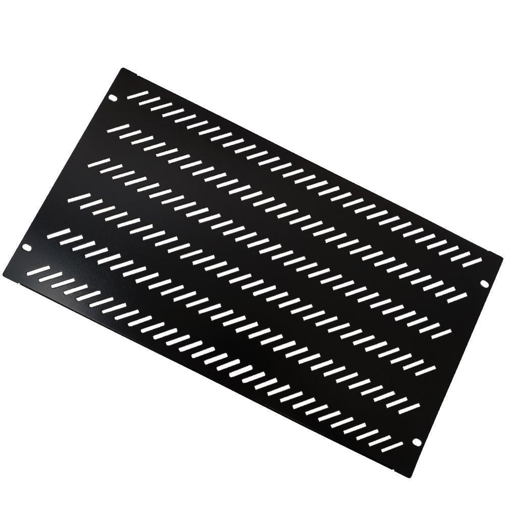 Blank Filler Panels - Black 6U - Vented