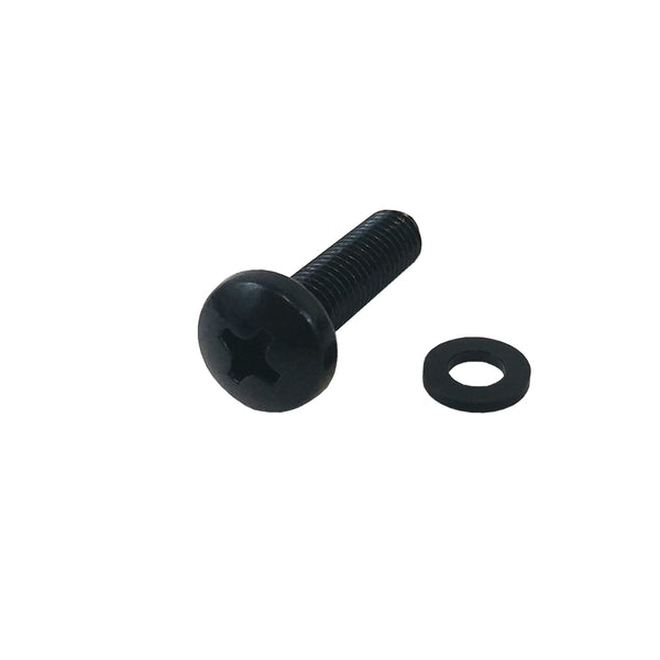 Rack Screw, 12-24 Thread, 3/4 inch Length - Black Oxide 100 Pack