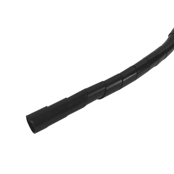 100ft 1/4 inch Spiral Wrap - Black UV Polyethylene