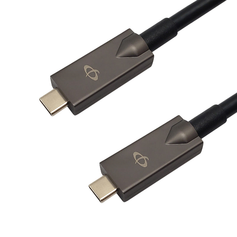 USB 3.1 AOC Type-C Male to Type-C Male Cable 10G 3A - CMP - Black
