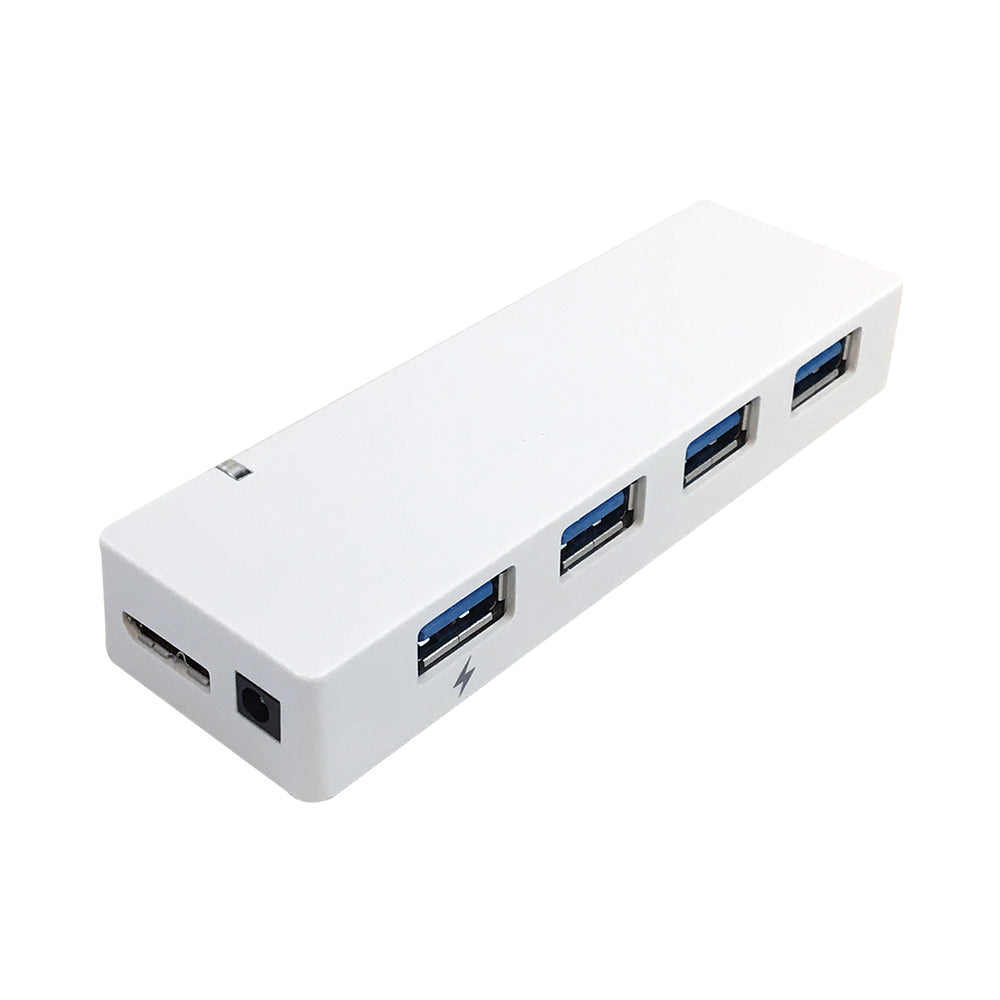 4 Port USB 3.0 Hub White