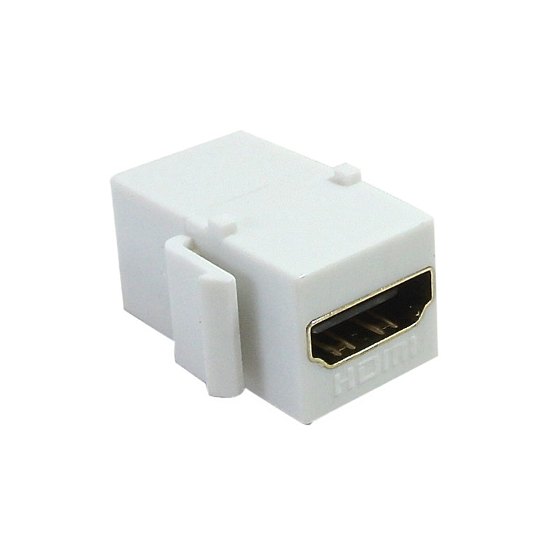 HDMI Female/Female Keystone Wall Plate Insert - White