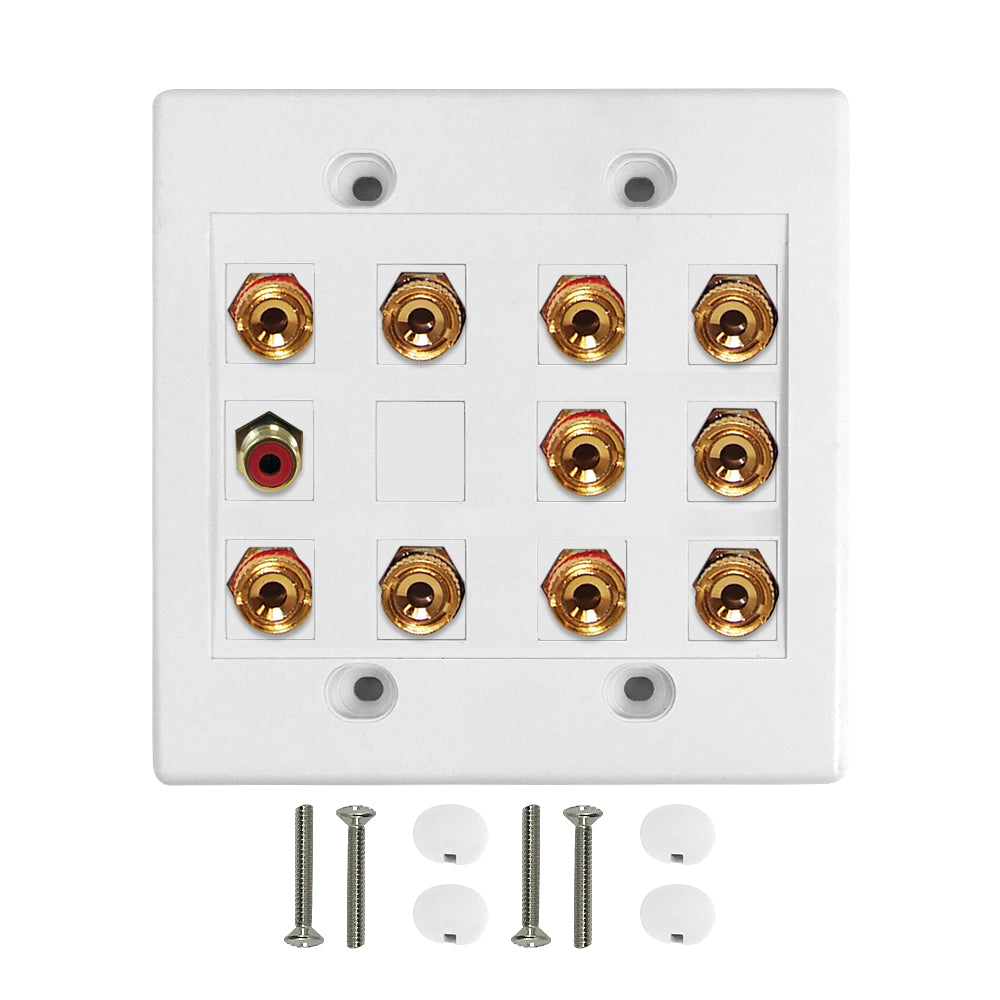 5.1 Surround Sound Wall Plate Kit White