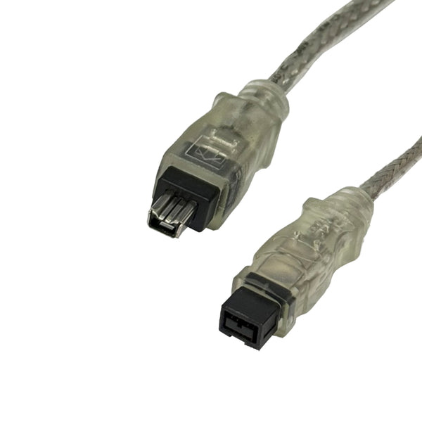 4P/9P IEEE 1394 FireWire Cable - Clear