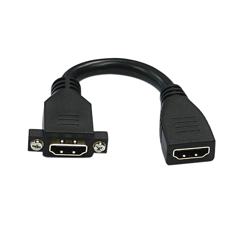 6 inch HDMI to Female Adapter with Screw Holes