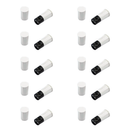 3/8 Inch Recessed Magnetic Contact Sensor with Screw Terminal for Alarm Systems - White (Pack of 10)