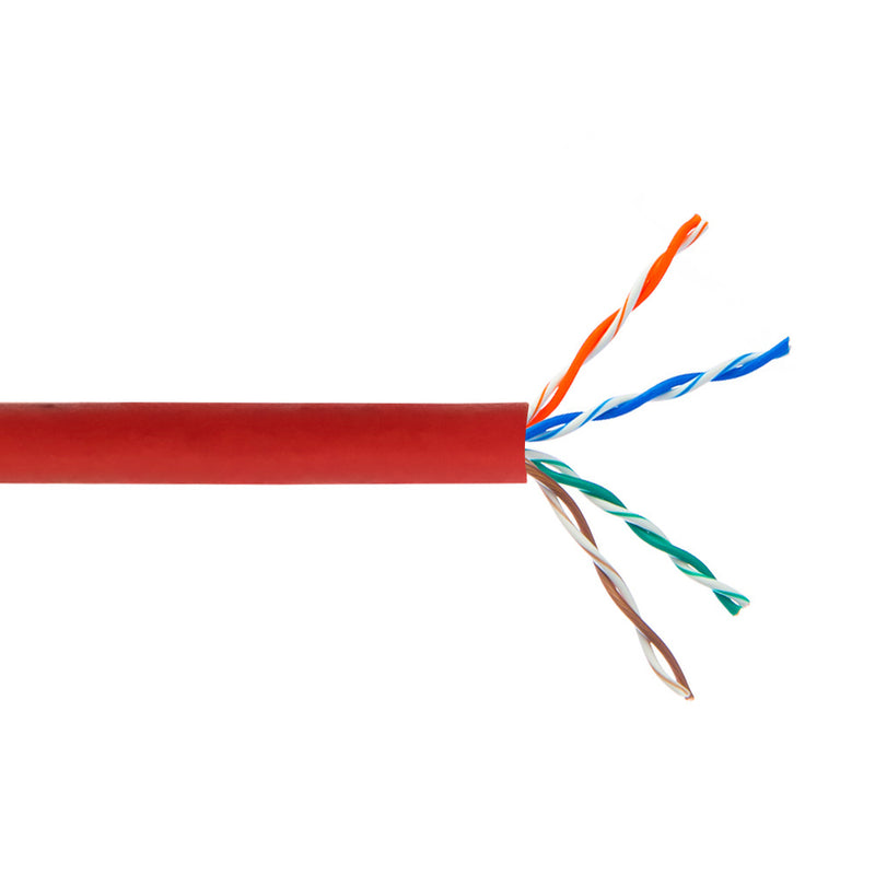 1000ft 4 Pair CAT5E 350Mhz Solid U/UTP CMP Bulk Cable