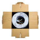 1000ft CAT5E Solid U/UTP 350MHz 24AWG CMP Bulk Cable - White