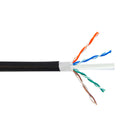 CAT6 Hi-Flex Harsh Environment 4 Pair 24AWG U/UTP Stranded Bulk Cable – PUR Jacket - BLACK