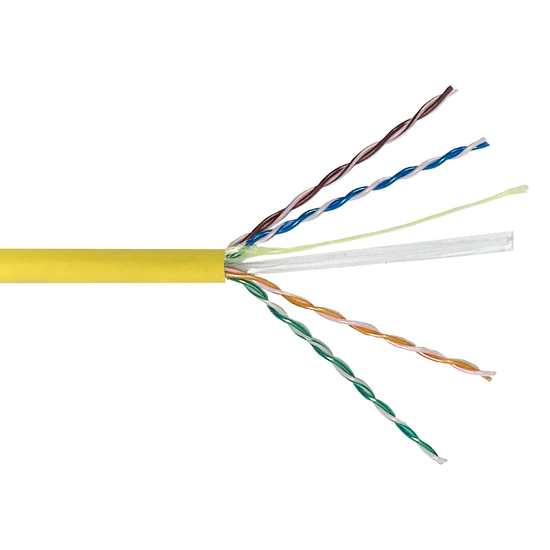 1000ft 4 Pair CAT6 Solid U/UTP 550Mhz 23AWG CMP Plenum Bulk Cable