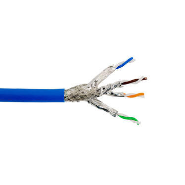 1000ft 4 Pair CAT8 22 AWG Solid Shielded S/FTP CMR Riser Bulk Cable -
