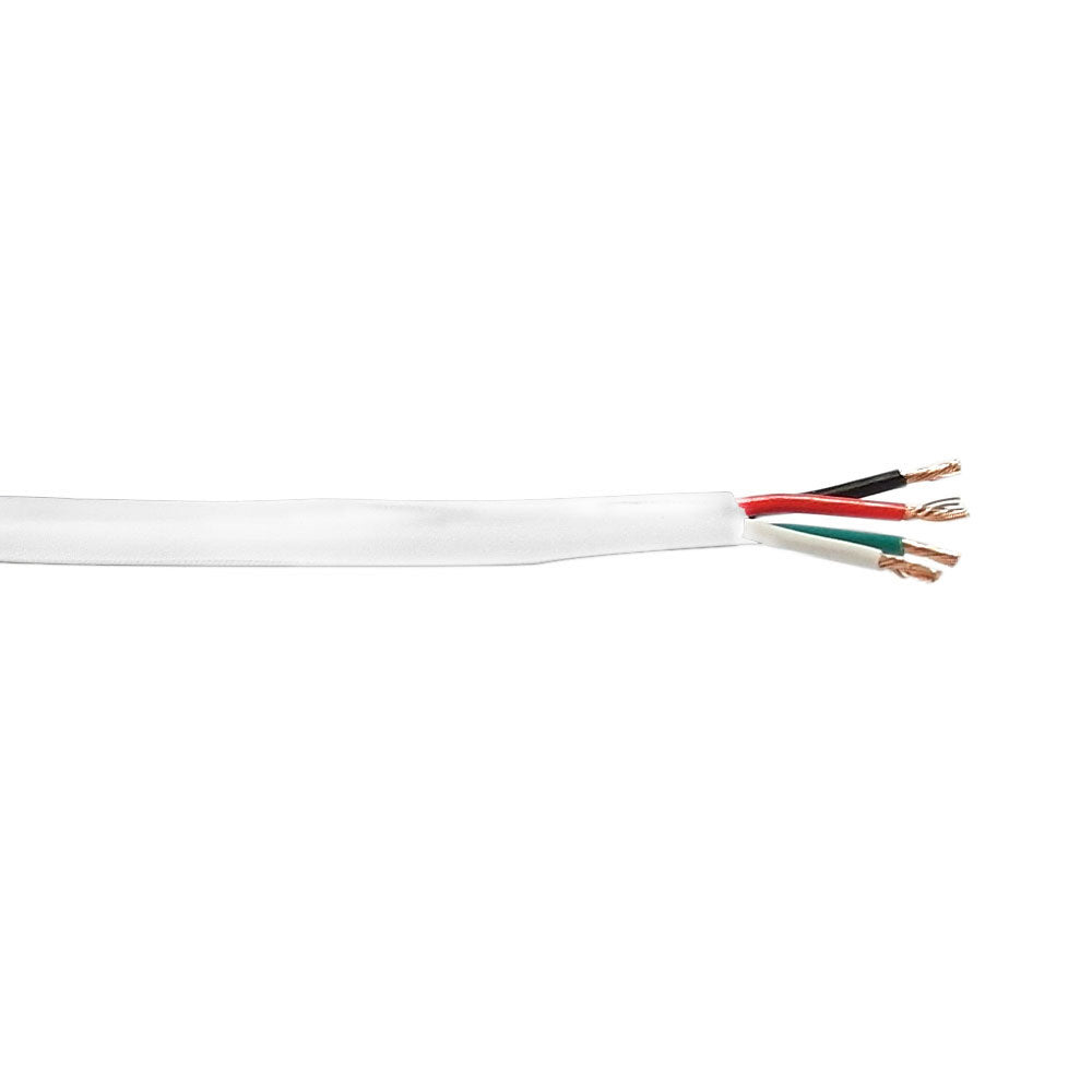 1000ft 4C 22AWG Stranded Control Cable - CMR Riser - White