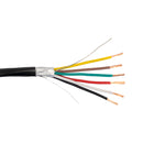 1000ft 6C 18AWG Stranded Control Cable - CMR Shielded - BLACK