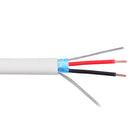 1000ft 2C 22AWG Stranded Shielded Control Cable - CMP Plenum - White