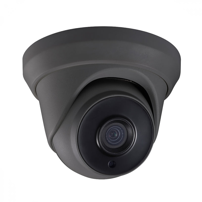 2MP Turret TVI Camera - 2.8mm Fixed Lens - Ultra Lowlight IR with 130ft Range - Outdoor IP67 Rated - Grey