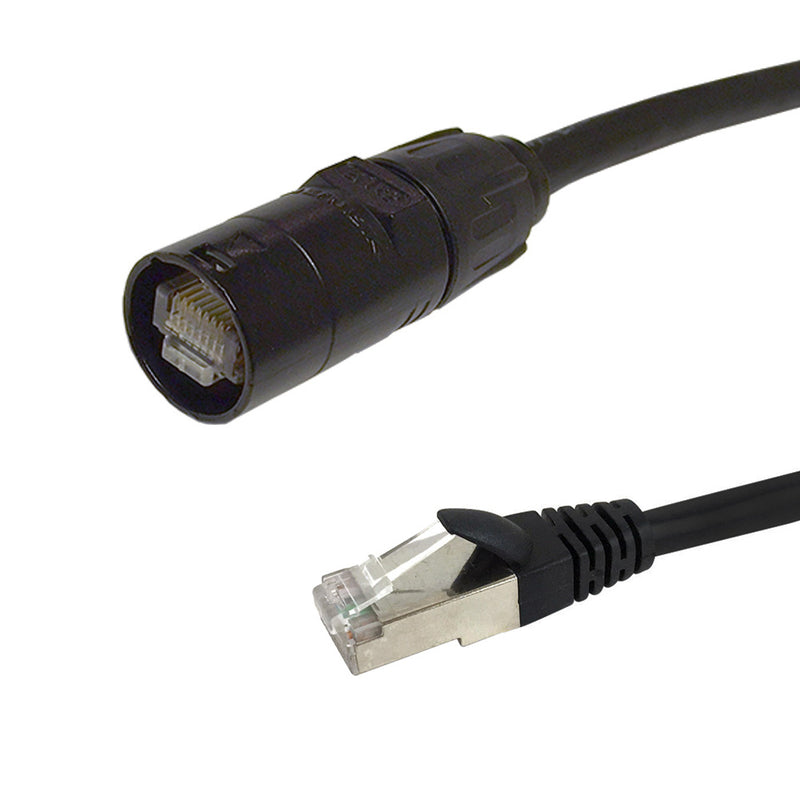 Premium Phantom Cables RJ45 etherCON® to RJ45 Cat6A SF/FTP Heavy Duty
