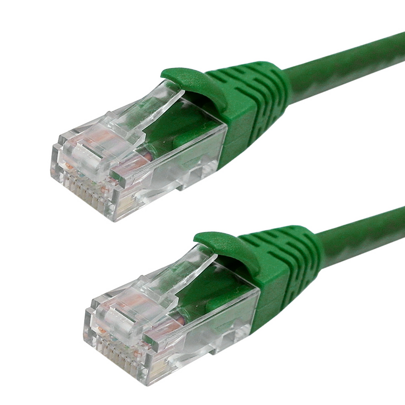 RJ45 Cat6 Plenum UTP Solid Patch Cable - CMP/FT6 - Green