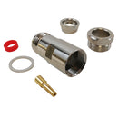 N-Type Female Clamp Type Connector for RG8 - 50 Ohm
