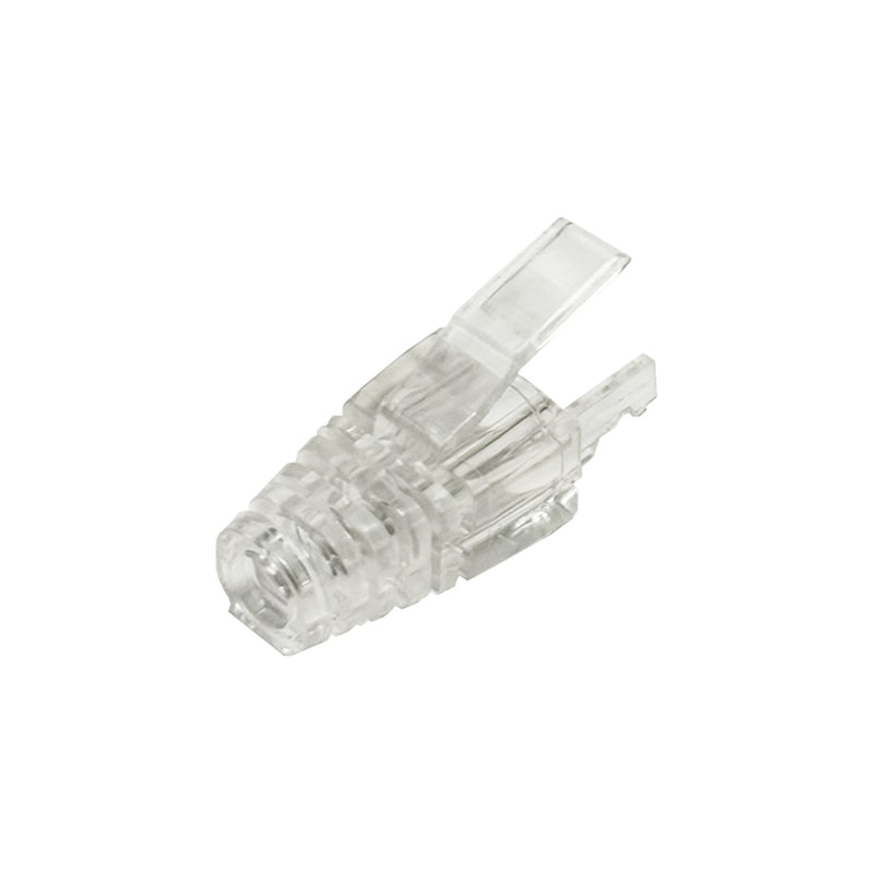 RJ45 CAT6a Boot for Slim Cable - Clear - Pack of 50