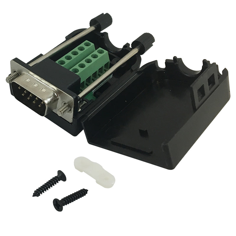 Db9m DB9 Male Screw Down Field Termination Connector Kit
