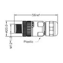 M12 4-pin A-Code Male Connector